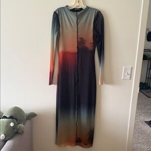 Zara Mesh Sunset Maxi